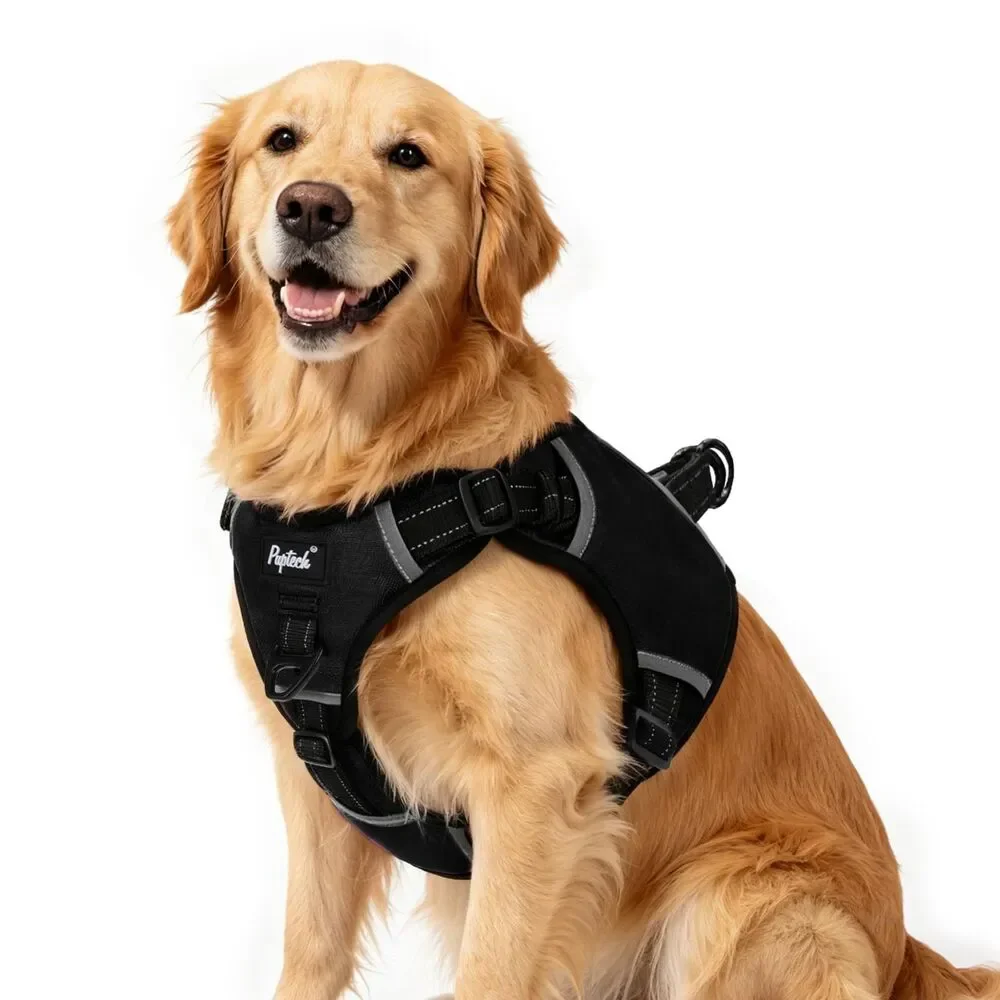 Pupteck No Pull Dog Harness Vest - Black XL